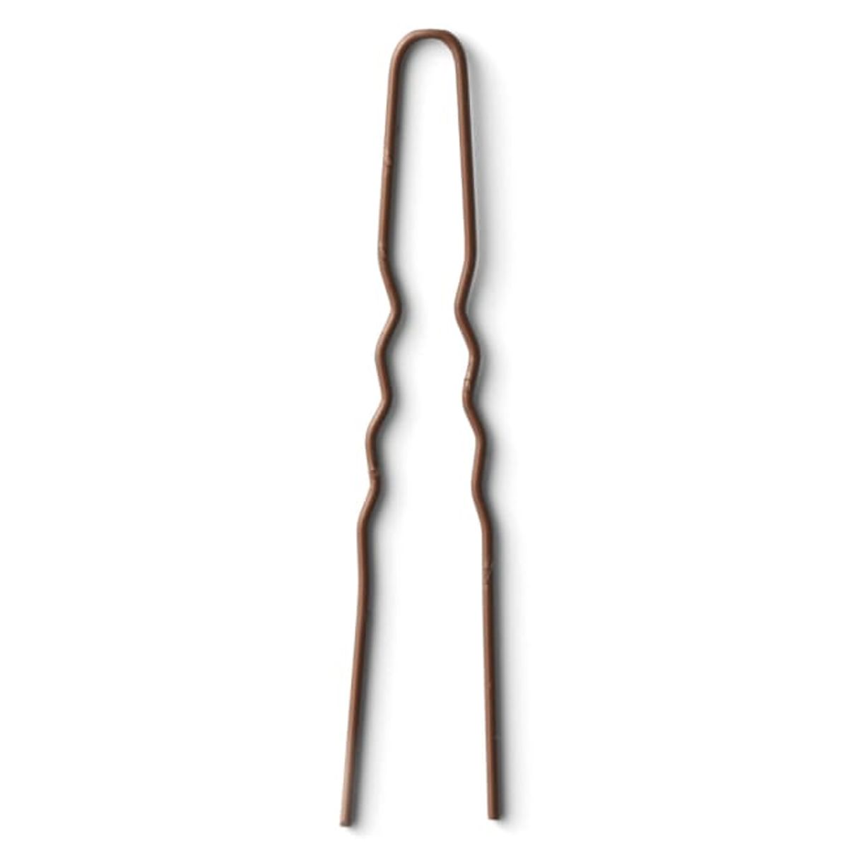 Hårnål Curly Pin Brun 44 mm