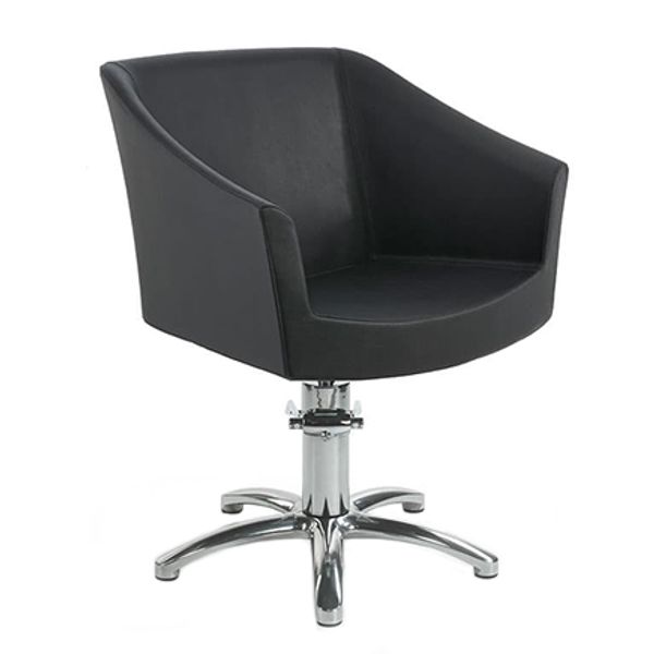 Hovedbilde GALA Frisørstol med STAR stjernefot Farge 008 Sort