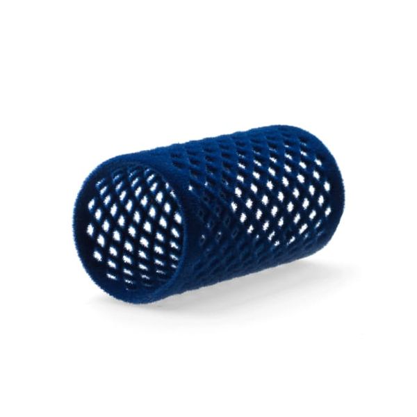 Hovedbilde Hårrull Velour Blå 36 mm